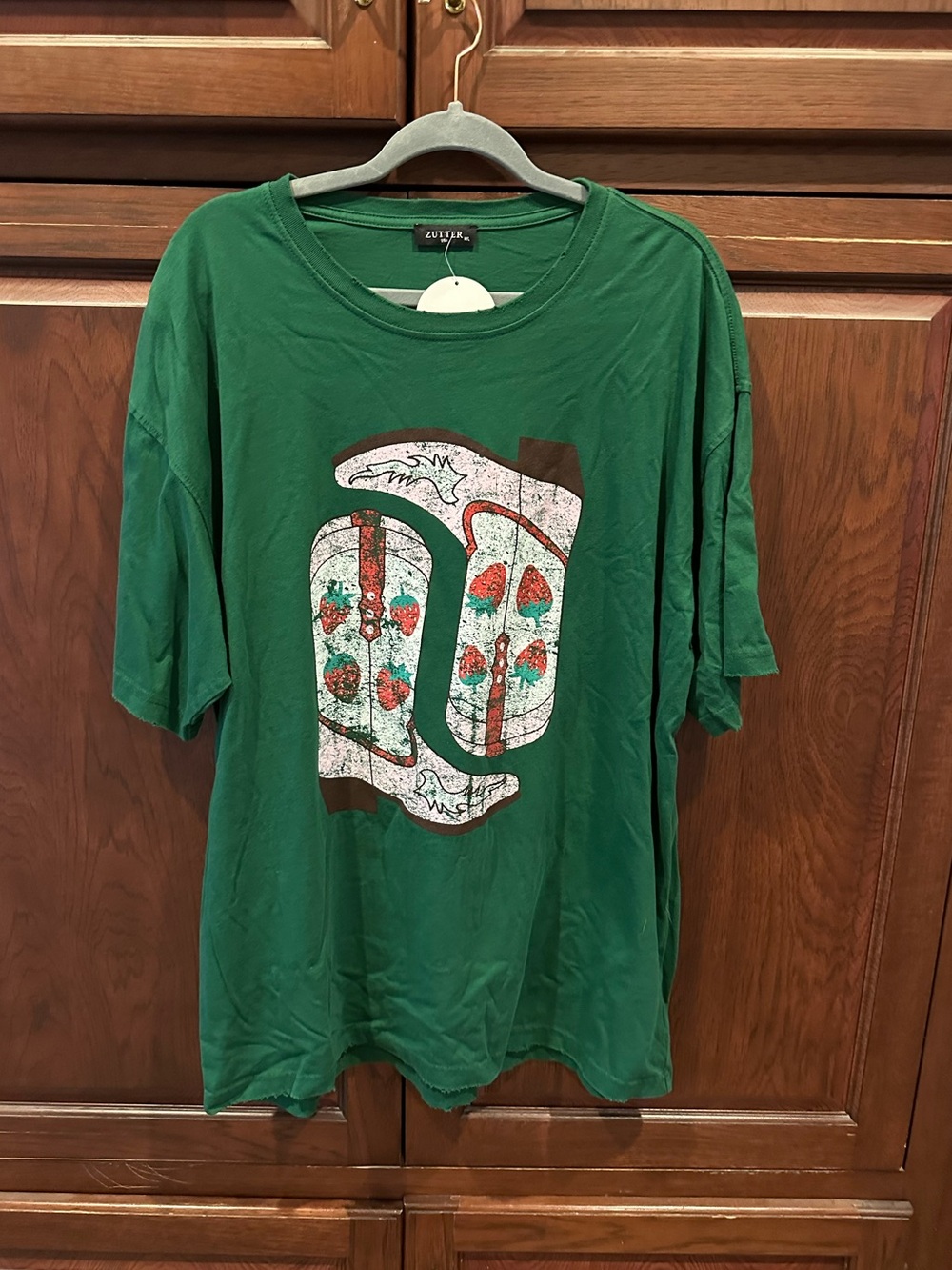 NWT Cowboy boot tee sz M/L
